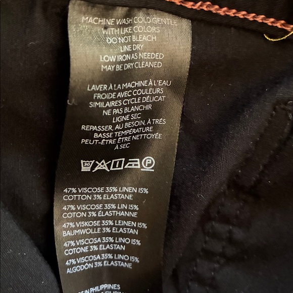 Anthropologie Maeve Black Colette Pants, full length, 28 petite - Picture 6 of 7